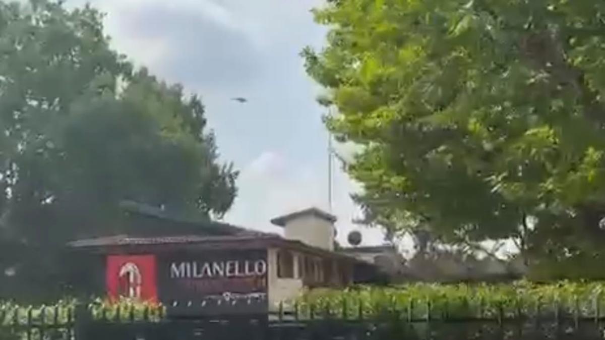 VIDEO MN - Cardinale arriva in elicottero a Milanello. Oggi seguirà la squadra di Amorim