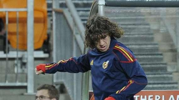 Puyol a destra, Pedro in dubbio