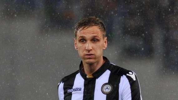 Udinese, contusione all'orbita oculare sinistra per Teodorczyk ma sarà a disposizione per il Milan