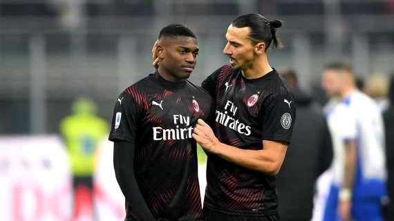 Milan, ecco Ibra in aiuto di Leao: Rafa non segna in Serie A da oltre tre mesi