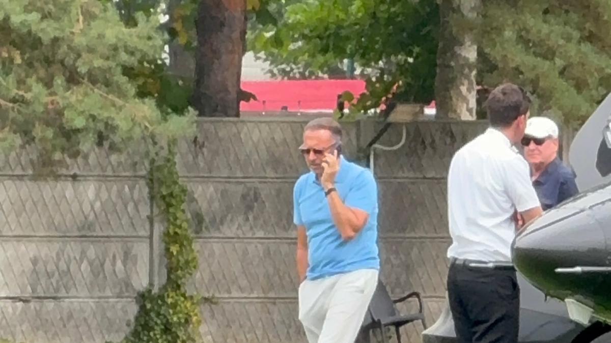 VIDEO MN - Cardinale lascia Milanello in elicottero