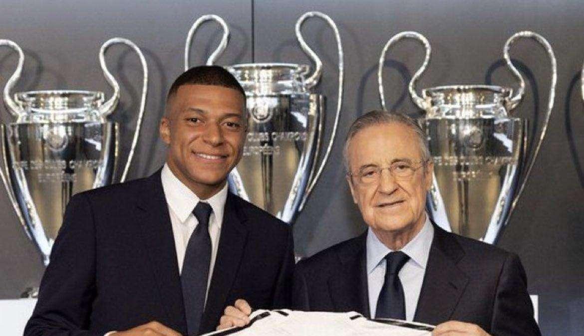 Il Real Madrid presenta Mbappé: maglia numero nove e spagnolo impeccabile