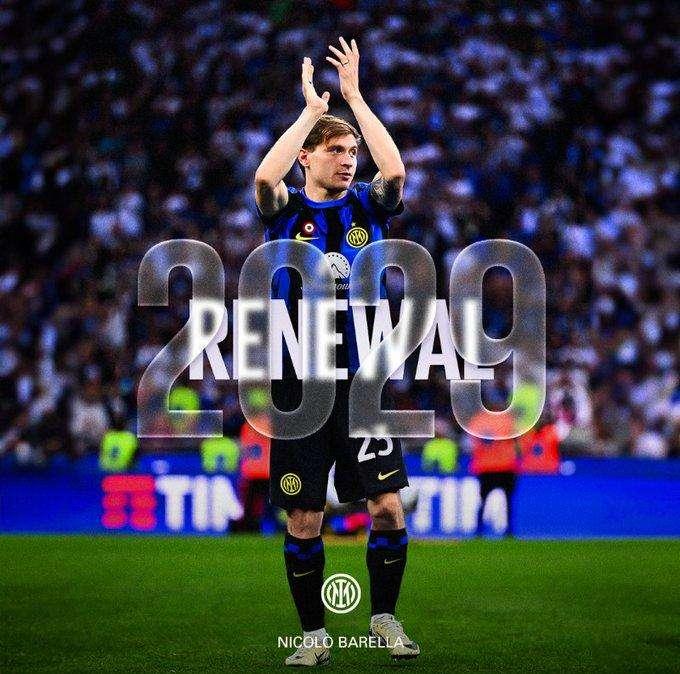UFFICIALE: Inter, rinnovo quinquennale per Barella