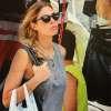 Per la Signora Totti shopping low cost al mercato di Sabaudia