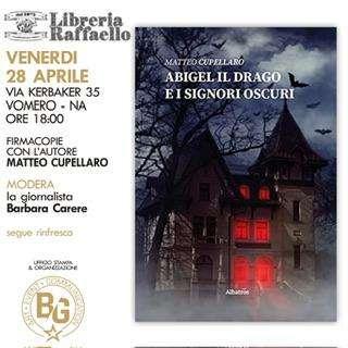Venerdì 28 aprile la presentazione del romanzo di Matteo Cupellaro alla libreria Raffaello al Vomero.