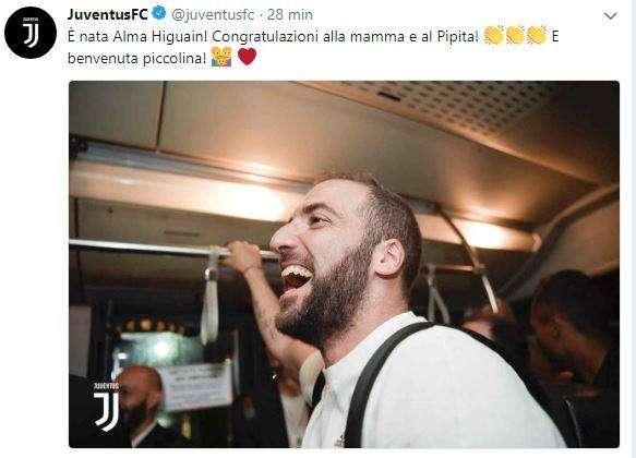 Fiocco rosa in casa Higuain: è nata Alma