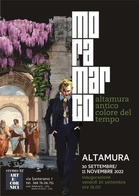 L’artista Gianni Moramarco inaugura oggi la sua mostra ad Altamura .