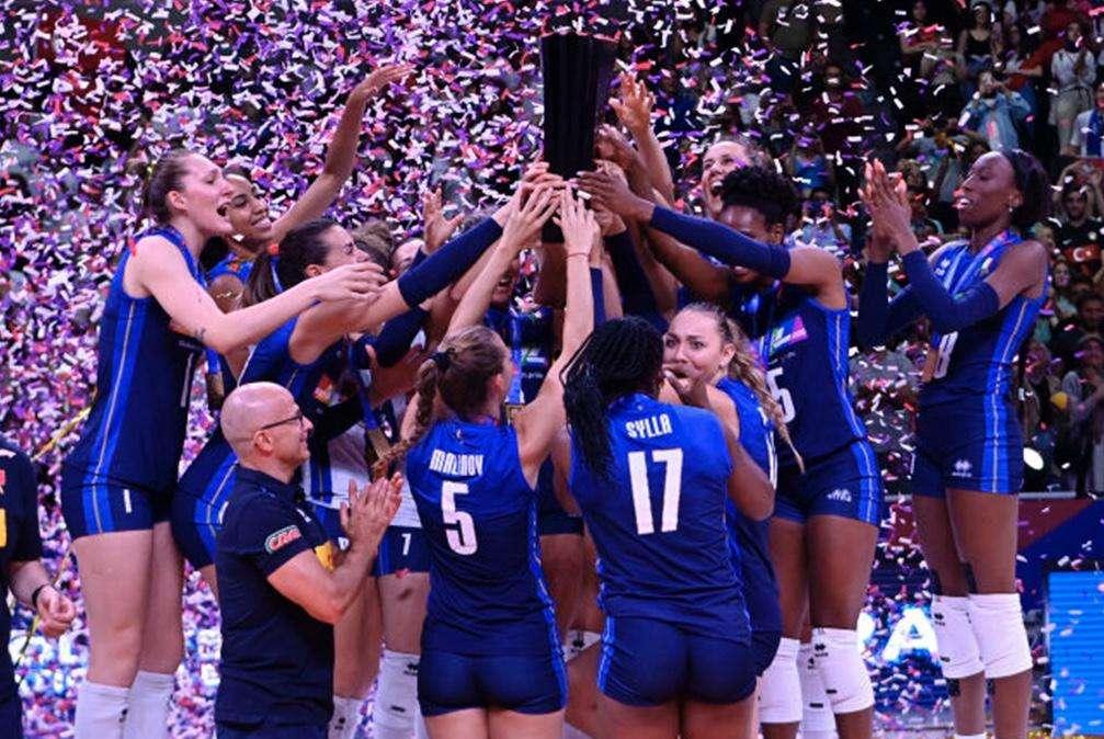 Show Italvolley femminile: il 3-0 al Brasile vale la Nations League