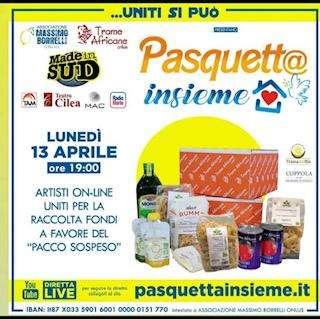 Pasquetta insieme ai comici di Made in sud e tanti artisti partenopei.