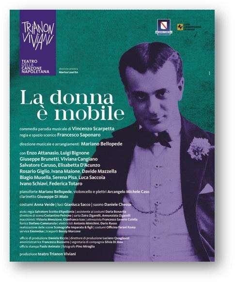 Teatro:”Sabato prossimo, l’inaugurazione della stagione con "La donna è mobile" di VINCENZO SCARPETTA”.