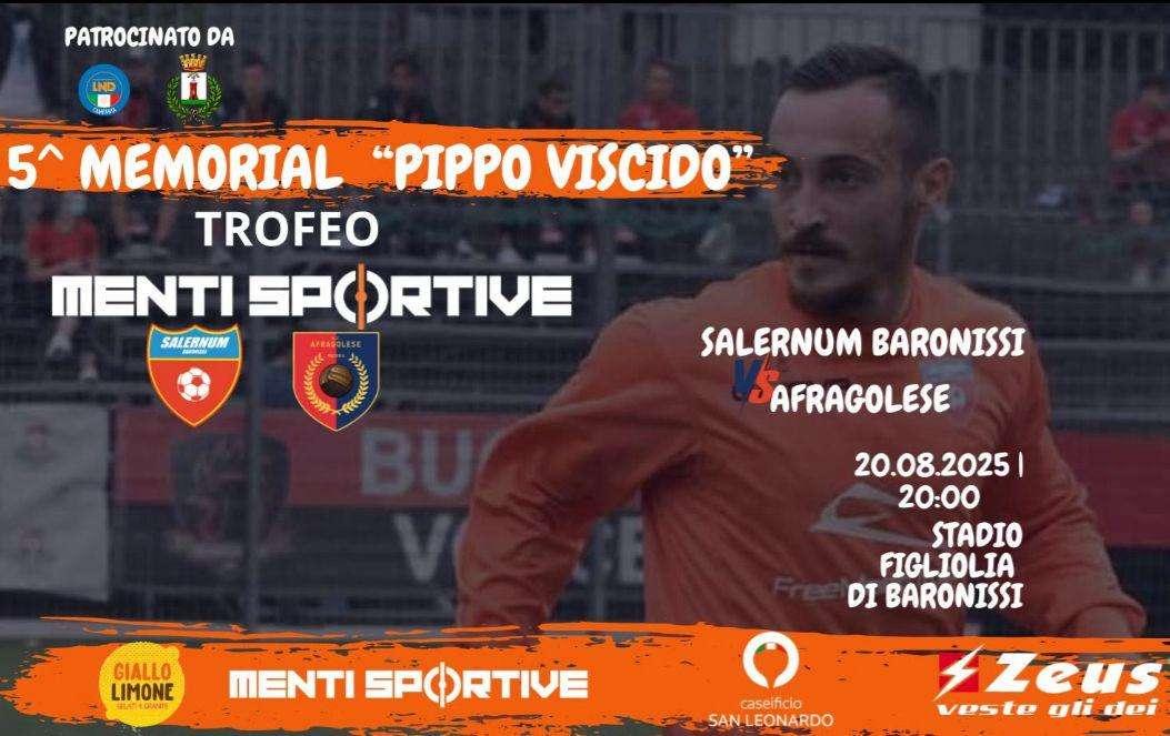 Memorial Pippo Viscido, il 20 agosto la Quinta Edizione 