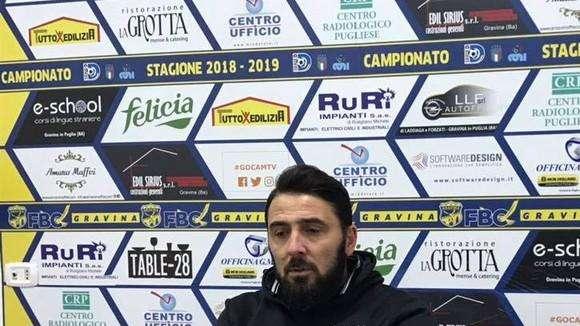 Gravina, mister Loseto: «Purtroppo quest'anno devo gestire una rosa di 30 persone»