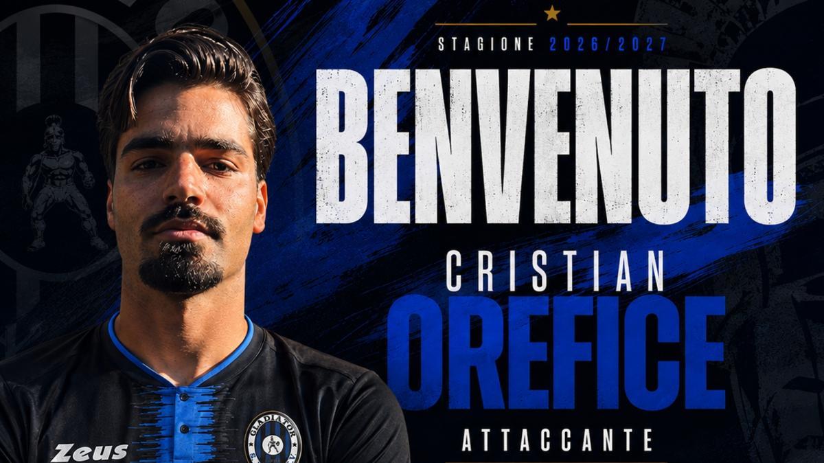 UFFICIALE: Gladiator, tesserato l'attaccante Cristian Orefice