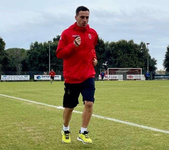 Bari, dopo un mese dalla lesione al crociato Maiello torna a correre