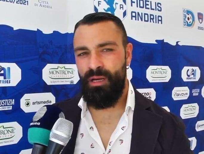 Fidelis Andria, capitan Manzo: «Portici in fiducia. Eliminato l'Altamura come potenziale avversario...»