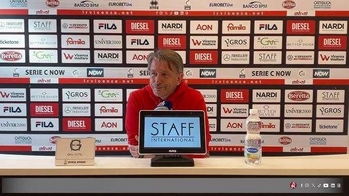 Vicenza, mister Vecchi: «Non possiamo dormire sonni tranquilli»