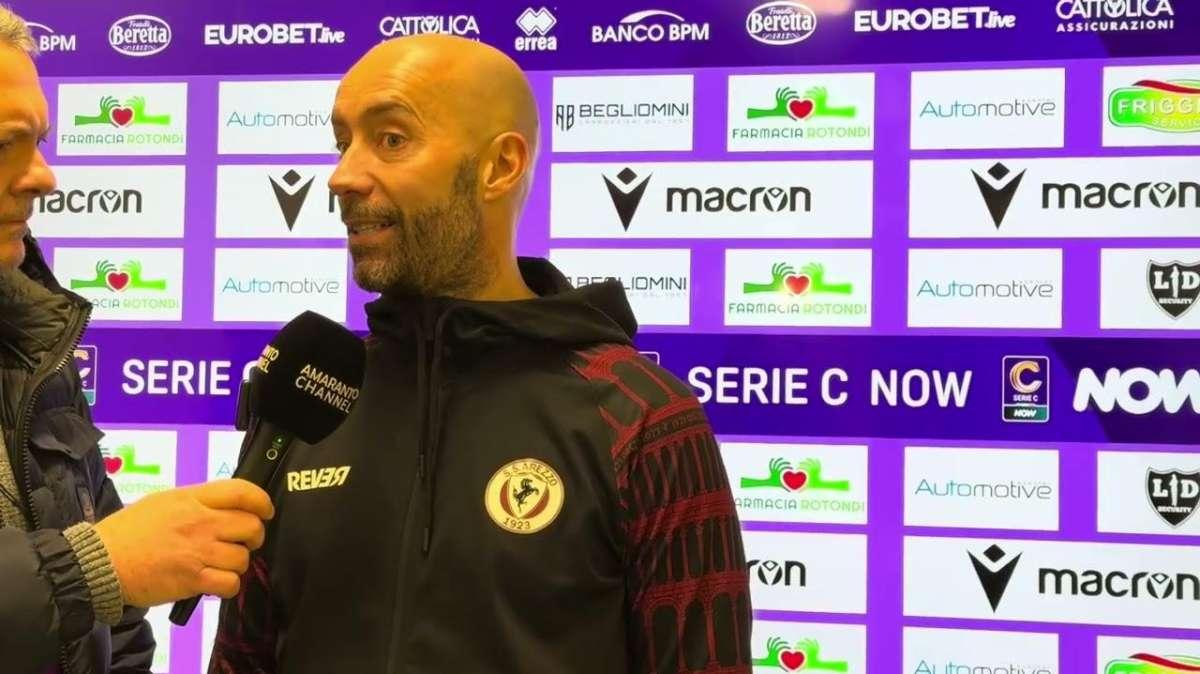 Arezzo, mister Bucchi: «Preferisco vincere due partite e perderne una, piuttosto che pareggiarne tre»