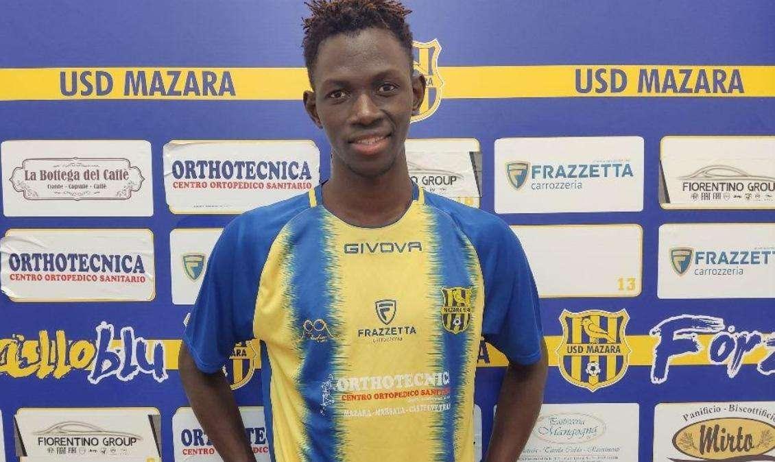 Mazara Calcio, torna in gialloblù il difensore Moustafa Jallow
