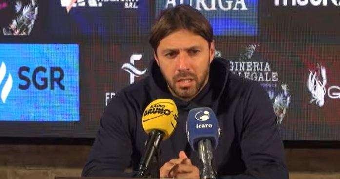 Pro Vercelli, mister Dossena: «Ingenui a concedere quella chance all'ultimo minuto»