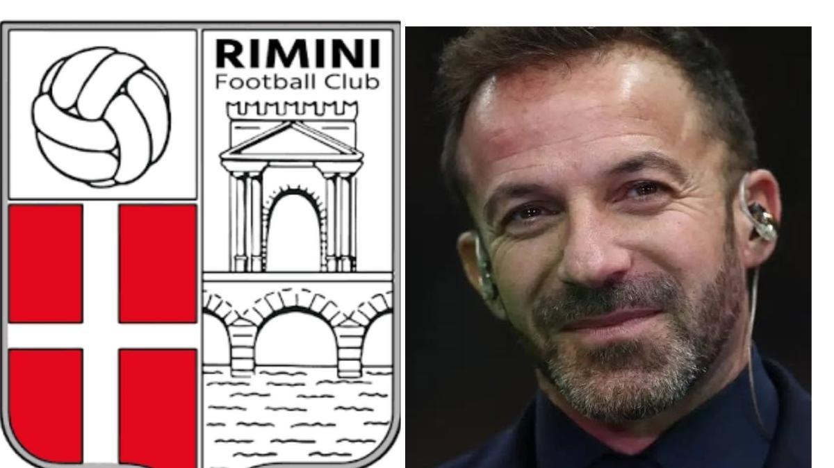 Del Piero e logo Rimini
