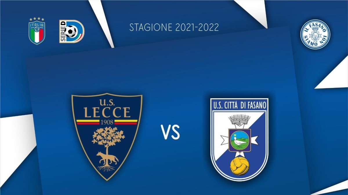 Fasano, domani test di lusso contro il Lecce
