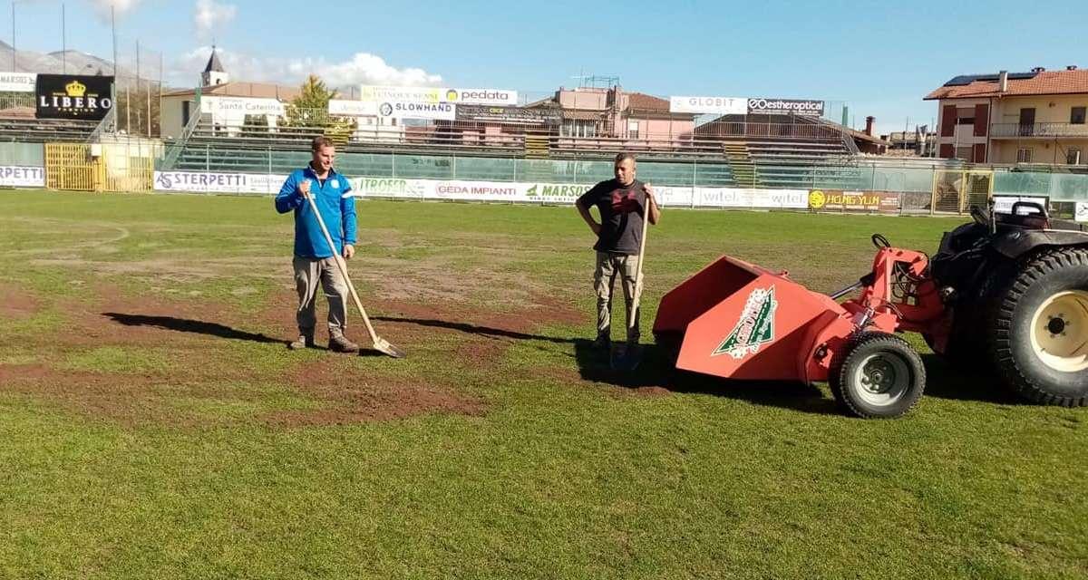 Avezzano, iniziati i lavori presso lo stadio Dei Marsi 