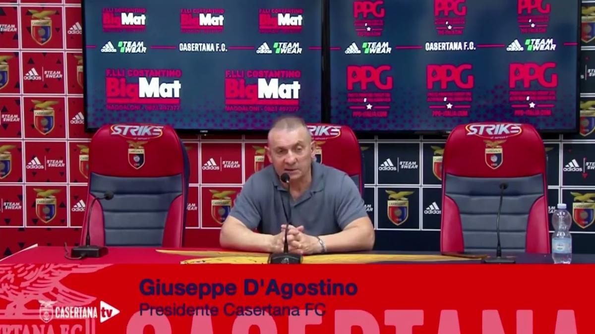 «Non possiamo permetterci un’altra stagione senza il nostro tifo»: l'accorato appello del presidente della Casertana Giuseppe D’Agostino
