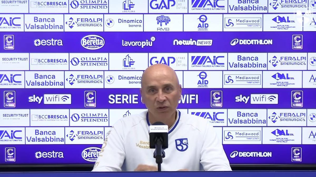 Brescia, Corini: «Basta pareggi, voglio una squadra incazzata. Contro la Pro Vercelli dobbiamo cambiare marcia»