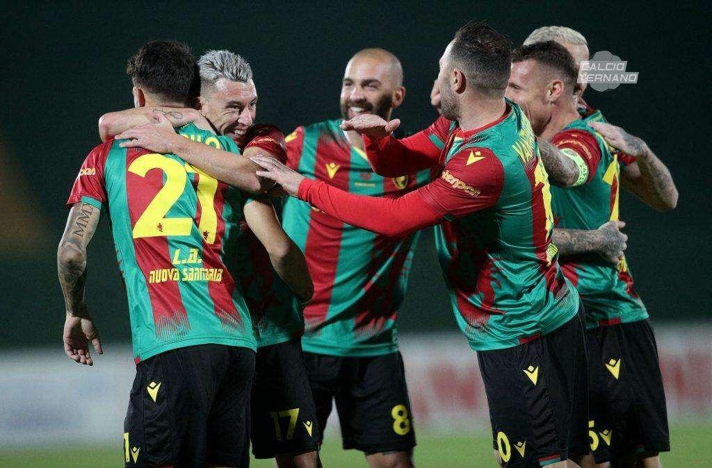 La Ternana abbatte il Teramo e prova la fuga in classifica