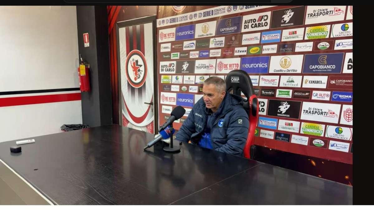 «Potevamo fare il 2-0, ma abbiamo pagato caro gli errori»: Novelli non ci sta dopo il ko a Manfredonia
