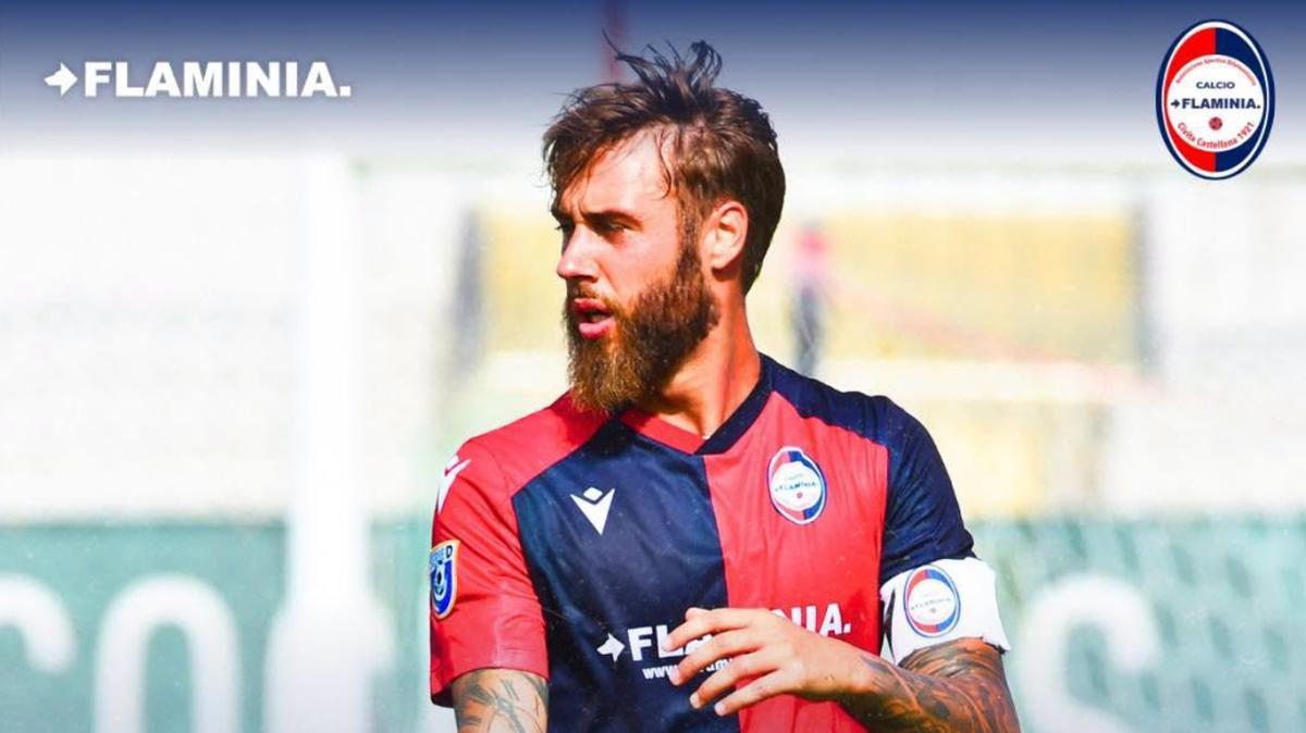 Flaminia Calcio, Ricozzi rinnova: il metronomo rossoblù resta in mediana