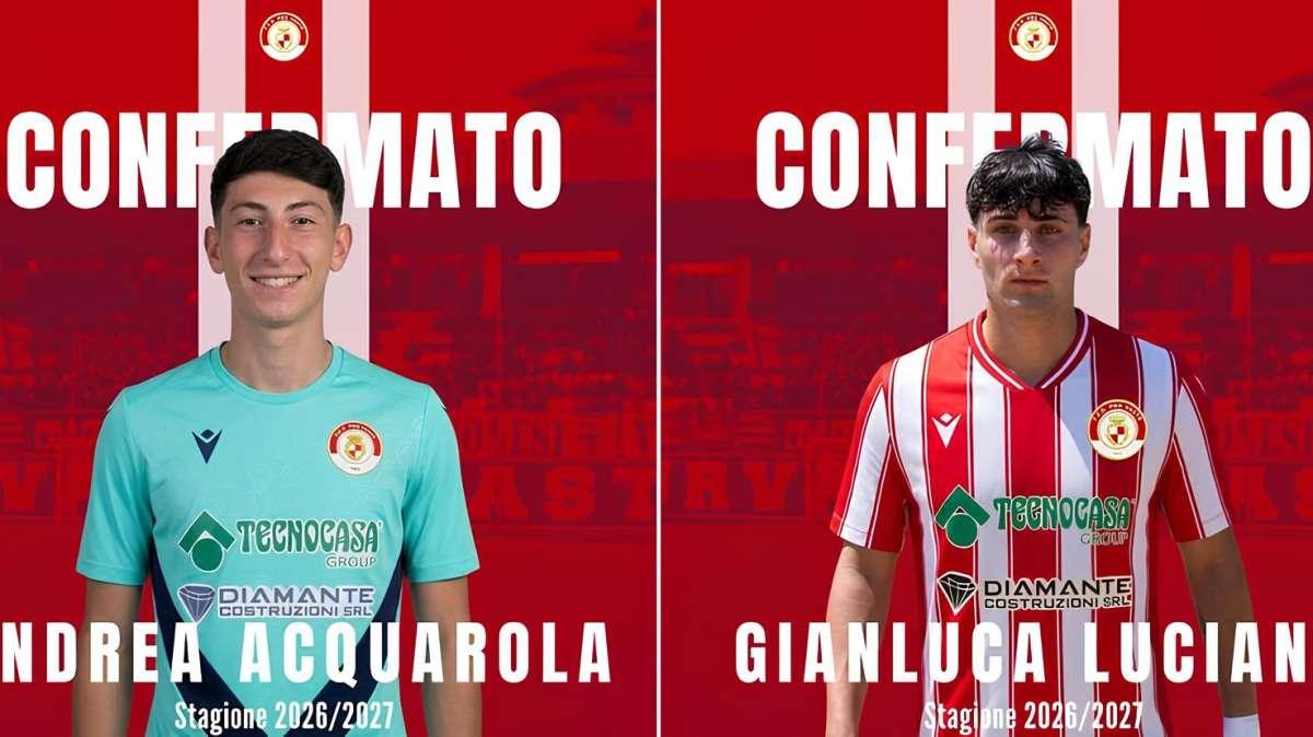 Pro Vasto punta sui giovani: Acquarola e Luciani confermati in rosa