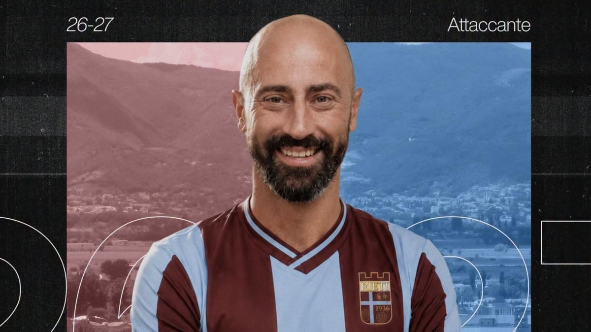 Rieti punta sull'esperienza: arriva Piccioni, centravanti da 200 gol in carriera