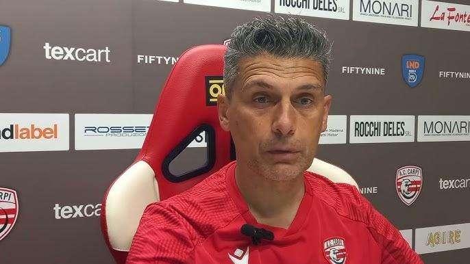 Carpi, mister Serpini: «Abbiamo avuto più occasioni, ma non è bastato»
