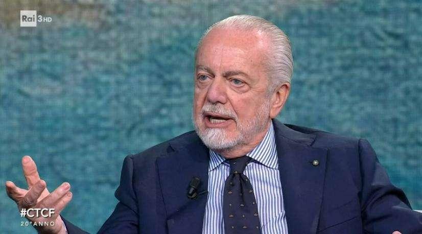 De Laurentiis da Fazio su Rai 3 annuncia: «Spalletti è un uomo libero. Si prenderà un anno sabbatico»