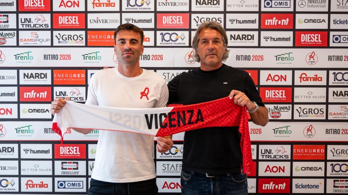 Vicenza, Moncini si presenta: «Ho sentito entusiasmo, ora punto alla doppia cifra»