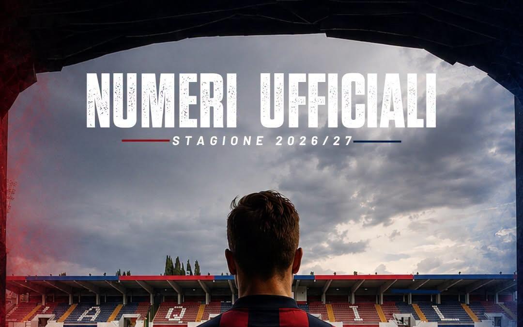 L'Aquila 1927, svelati i numeri di maglia per la stagione 2026/2027