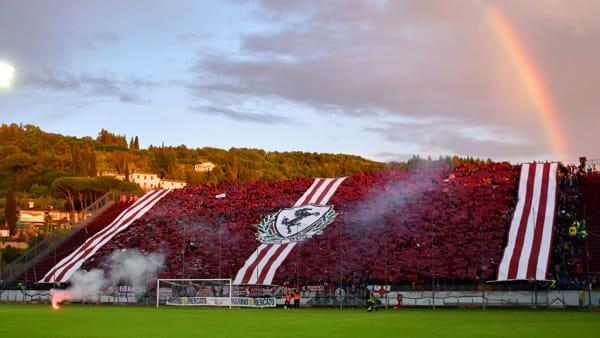 Arezzo-Palermo, ok all'aumento di capienza allo stadio: «Curva Minghelli a 4.500 posti»
