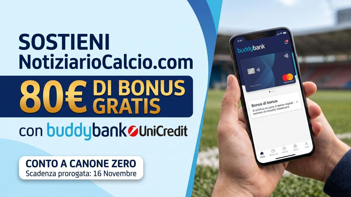 Sostieni NotiziarioCalcio.com e ricevi 80€ gratis. Non aspettare!