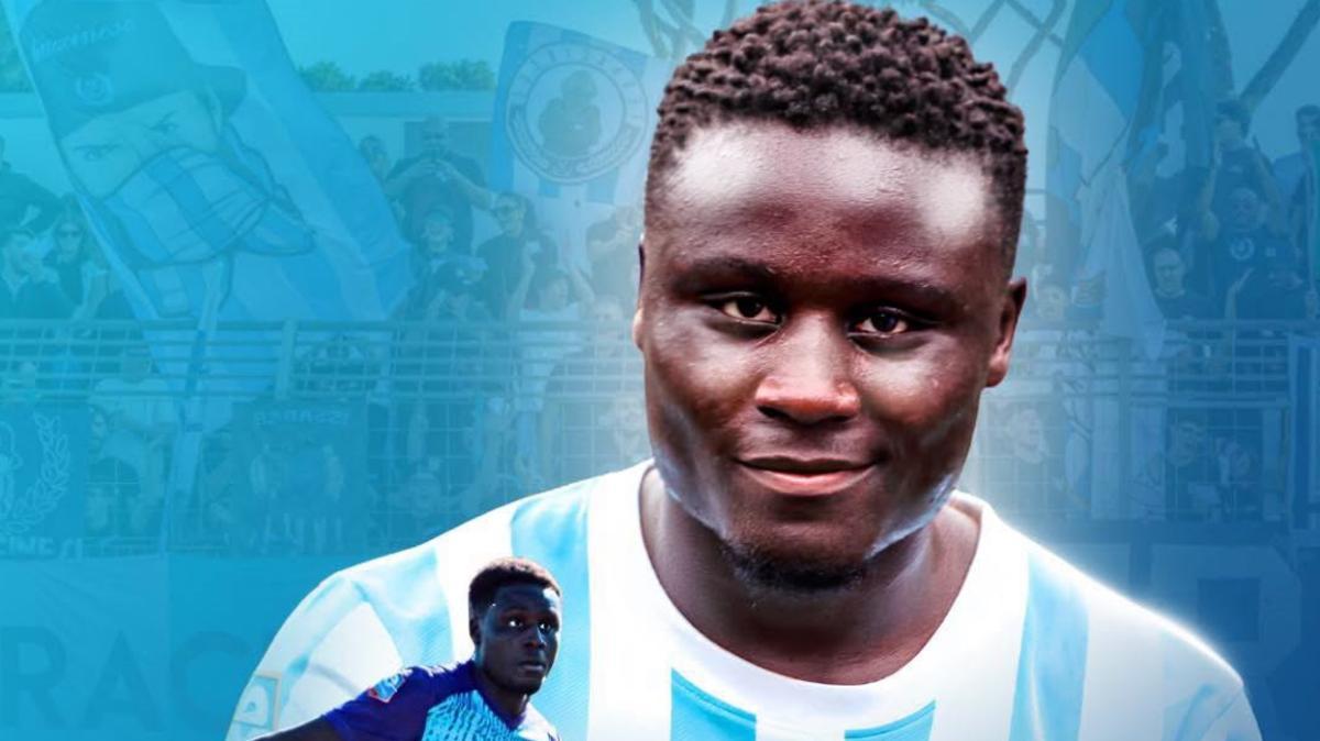 Il centrocampista ivoriano Sekou Camara riabbraccia il Terracina