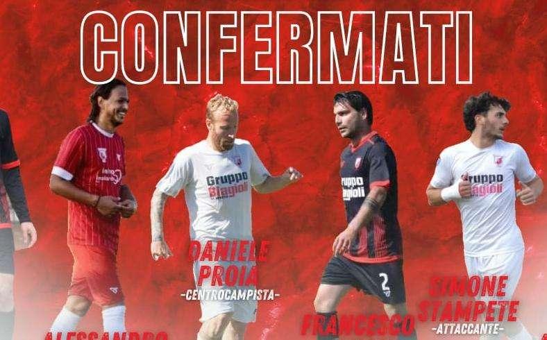 UFFICIALE: Orivietana, ci sono i rinnovi di sei calciatori