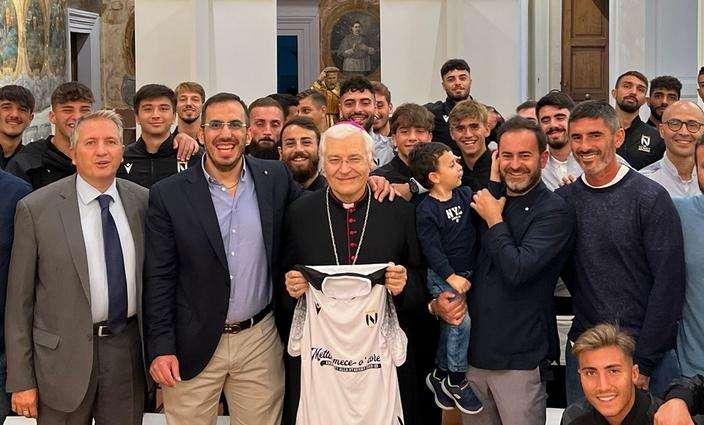 Anche il Nola riceve la benedizione del Vescovo