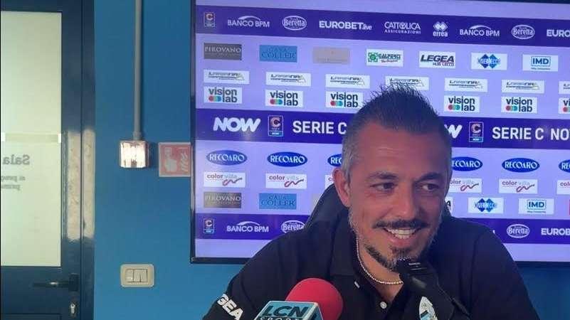 Lecco, mister Volpe: «Alcuni giocatori non sono riusciti a mantenere i ritmi della prima frazione»