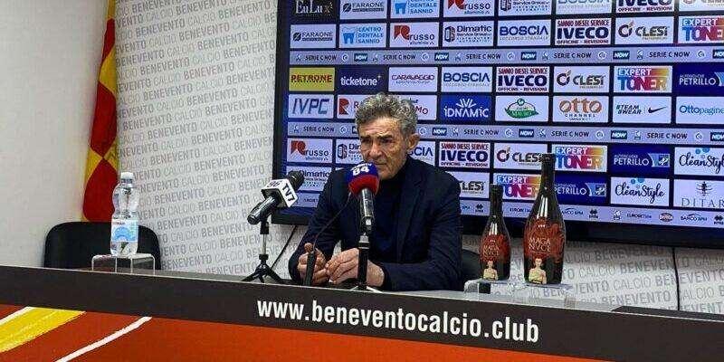 Benevento, mister Auteri: «È normale che dopo una partita del genere si crei un dibattito»