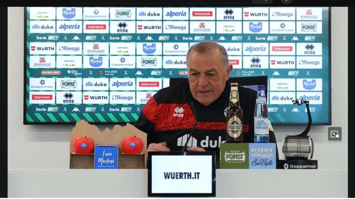 Sudtirol, Castori non si fida: «Il Venezia è una corazzata, con la Serie B c'entra poco»