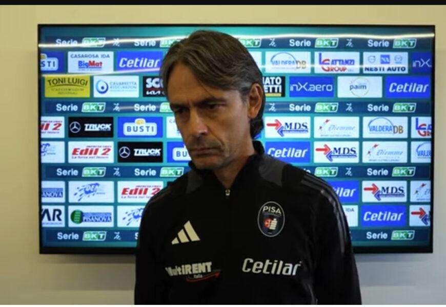 Pisa, mister Inzaghi: «Far debuttare un sedicenne in una gara così delicata non mi sembrava opportun»