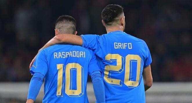 L'Italia ribalta l'Albania con Di Lorenzo e la doppietta di Grifo
