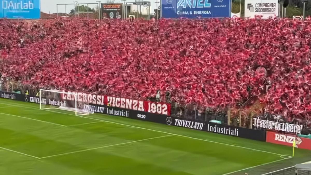 Vicenza, tutto esaurito al Menti per la sfida al Modena
