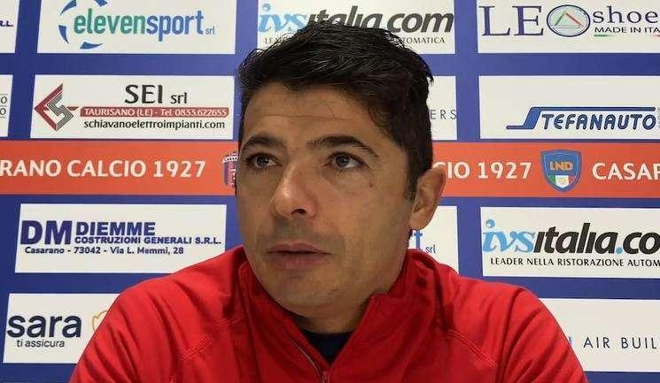 Casarano, Costantino: «Vogliamo gente che lotta. Il calendario ci dà una possibilità»