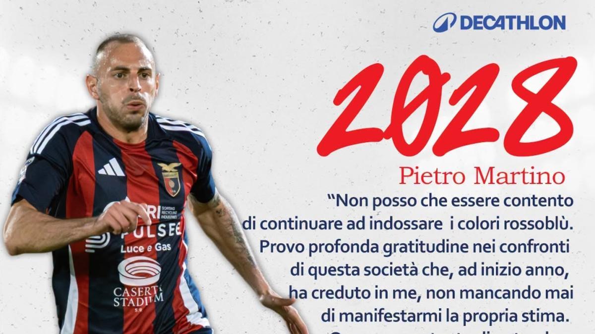Casertana, biennale per il riconfermato difensore Martino